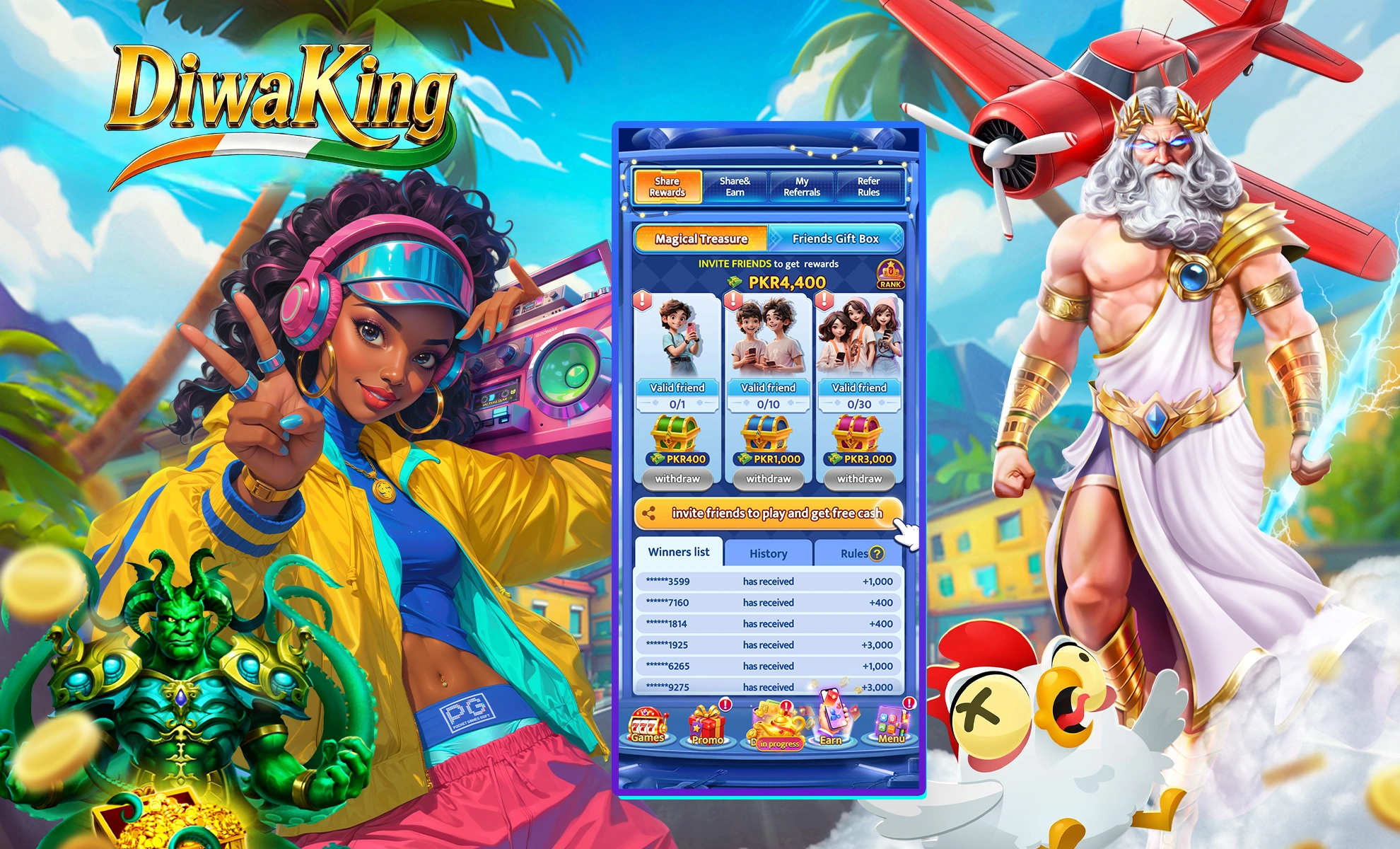 diwa king game guide